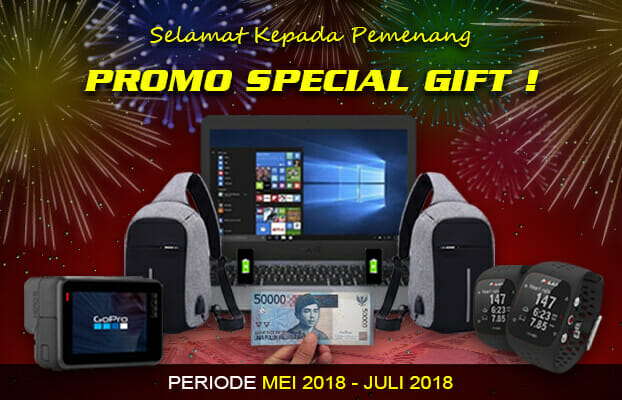 Pemenang Special Gift Periode 1 Mei – 31 Juli 2018
