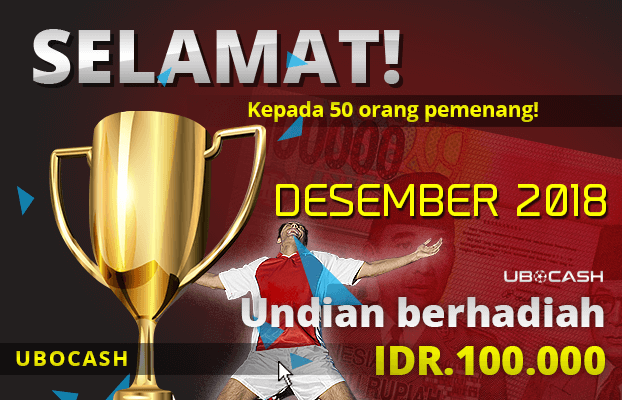 Undian Berhadiah IDR 100,000 Bulan Desember 2018